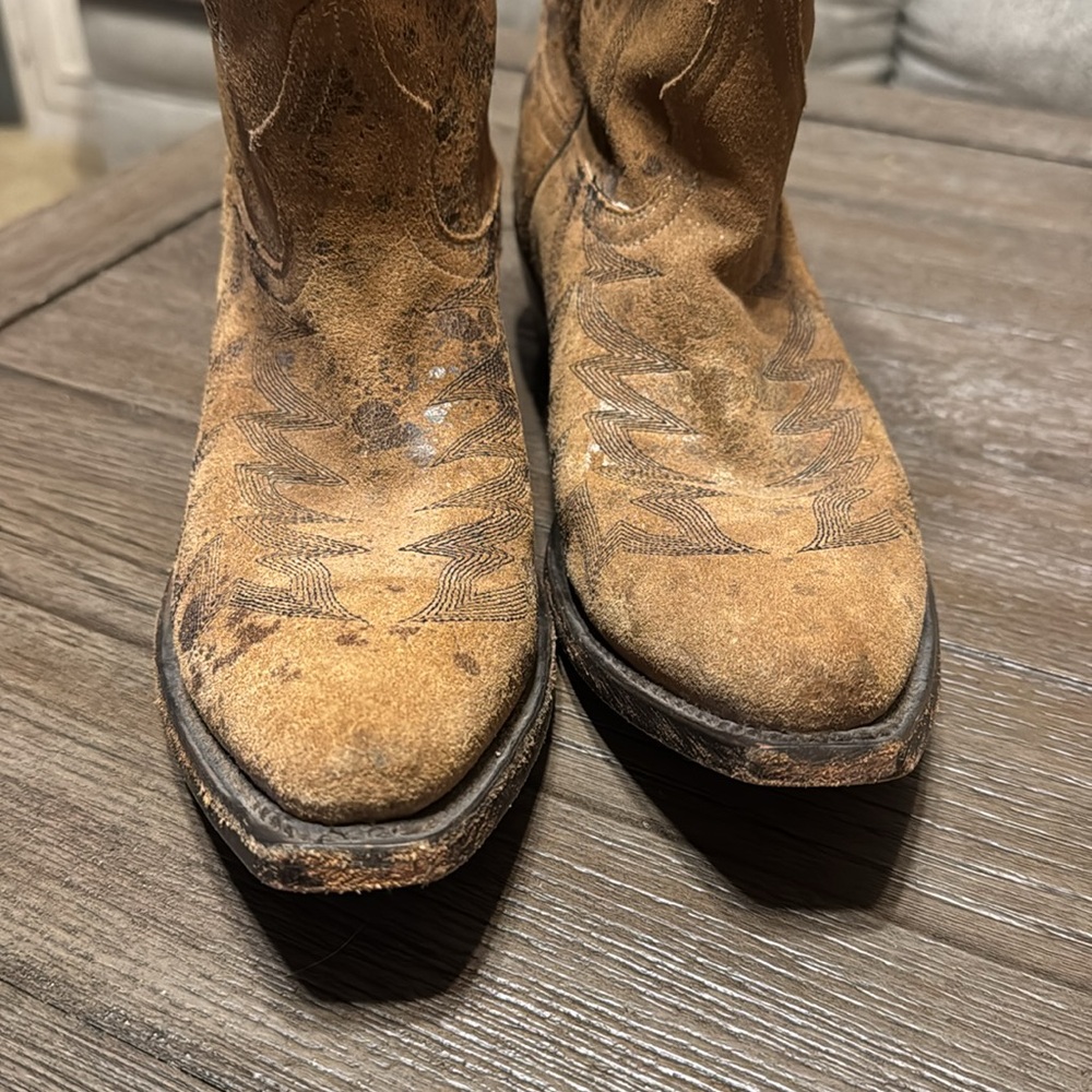 Johnny Ringo Suede Cowboy Boots - Picture 4 of 8